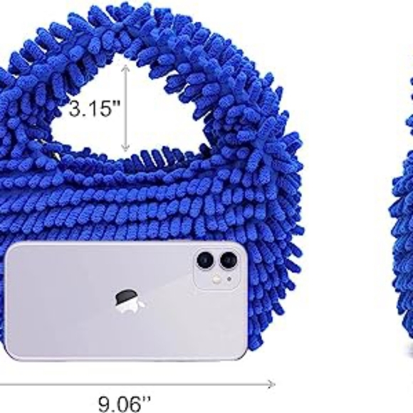 Fluffy Tote Bag, Cute Plush Purse for Women - Picture 4 of 9